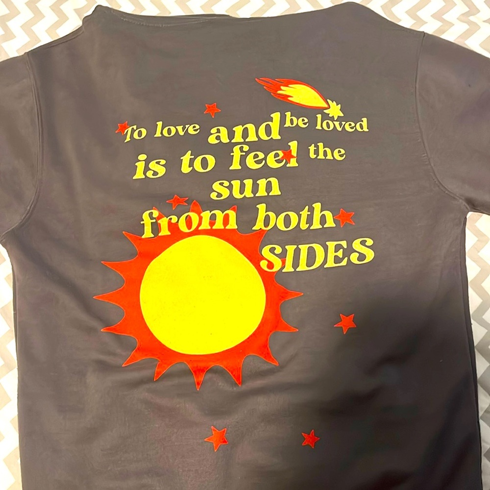 Graphic back print hoodie